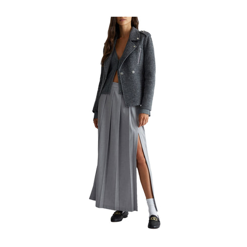 Liu Jo Cardigan Cardigan Donna a costine misto viscosa Argento - Francavilla Moda